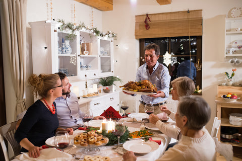 A time for sharing - gathering the family around the Christmas table with the perfect goose