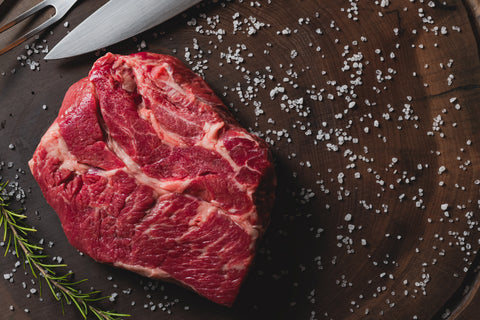 Organic 100% grass-fed beef chuck steak